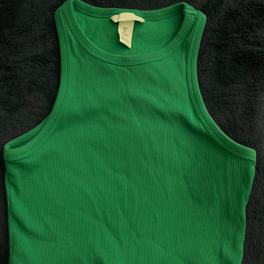 H&M green tank top